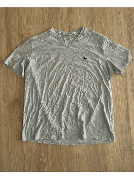 Lacoste Other - Lacoste Men’s Pima Cotton T-Shirt Short Sleeves Light Heather Blue - Size XL